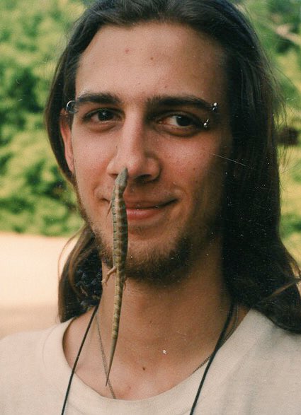 swrsamnh's tweet photo. #TBThursday to 1997. Ken Yanek, pictured here with an alligator lizard, started at SWRS as a volunteer in 1997 and returned as a field assistant in 2001. To learn more about volunteering at the station, visit https://t.co/4xRYFeDqsY https://t.co/DrPyKnfsOT