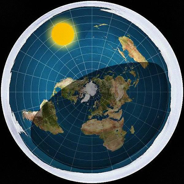 Азимутальная карта земли в высоком разрешении