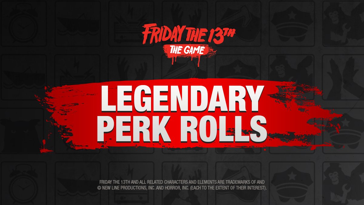 Friday The 13th Game On Twitter Today We Re Looking At Legendary Perk Bonus Stats Https T Co Otz20nwqe4