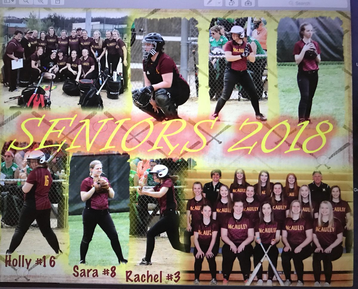 mcauleysoftball's tweet photo. Join us as we honor our seniors tonight 5:00 at St. James field! https://t.co/yKCK0URjL5