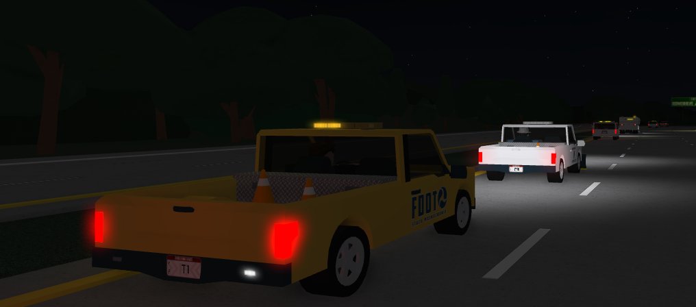Highlights of the cleaning / roadwork scenario. (Pictures taken by @Sp_encerRBLX) <a href="/FirestoneDPW/">Firestone Department of Public Works</a>. Special thanks to @Firestone_SP for traffic directing and highway escort.
