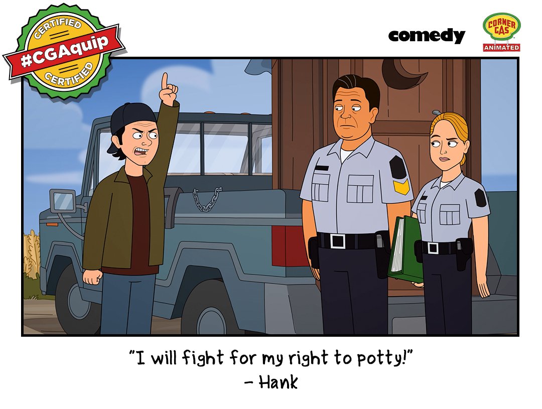 You tell em' Hank! #CornerGasAnimated