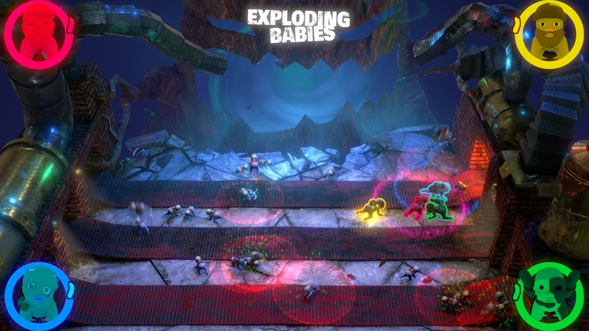 dahstar's tweet image. Rt Shit's about to hit the fan at the Wiener Factory! #explodingbabies #indiedev #prealpha