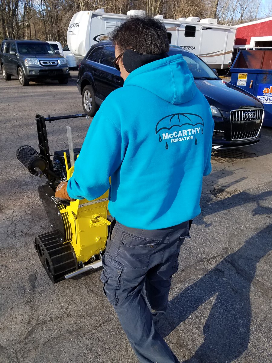 LineWardCorp's tweet photo. A shout out and #thankyou to our friend Paul McCarthy at McCarthy Irrigation in Franklin, MA. He's enjoying his "new" remanufactured #L2 #LineLayer. We refurbish! Call us! 800-816-9621. https://t.co/6PryeLlZET