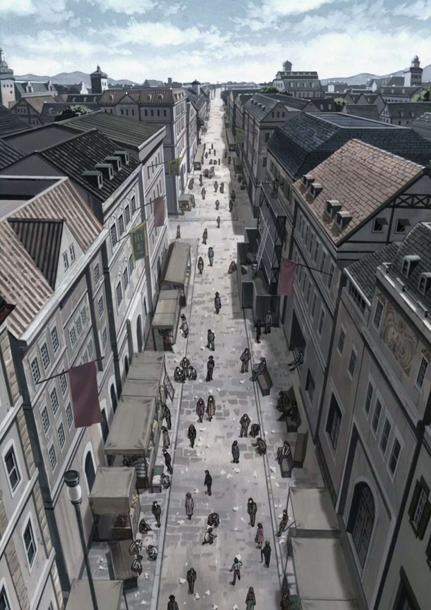 Image result for anime gray town background