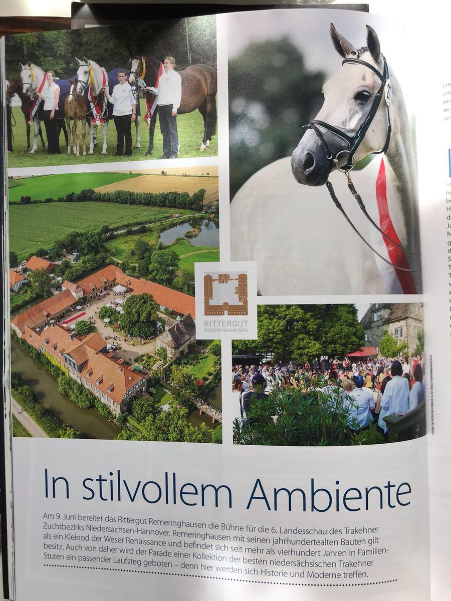 AllodienD's tweet photo. Ein schöner Bericht im aktuellen Trakehner Magazin über #rittergutremeringhausen und das dortige #britishweekend im Juni. https://t.co/I1JagynH2q https://t.co/0GzFP24RUf