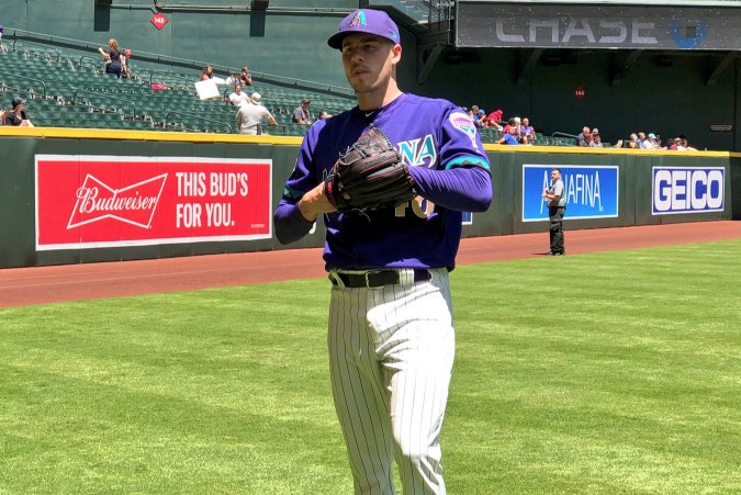 Arizona Diamondbacks on X: As part of #DbacksTBT, the #Dbacks will again  wear the purple and teal uniform made famous by the 2001 World Champs.   / X