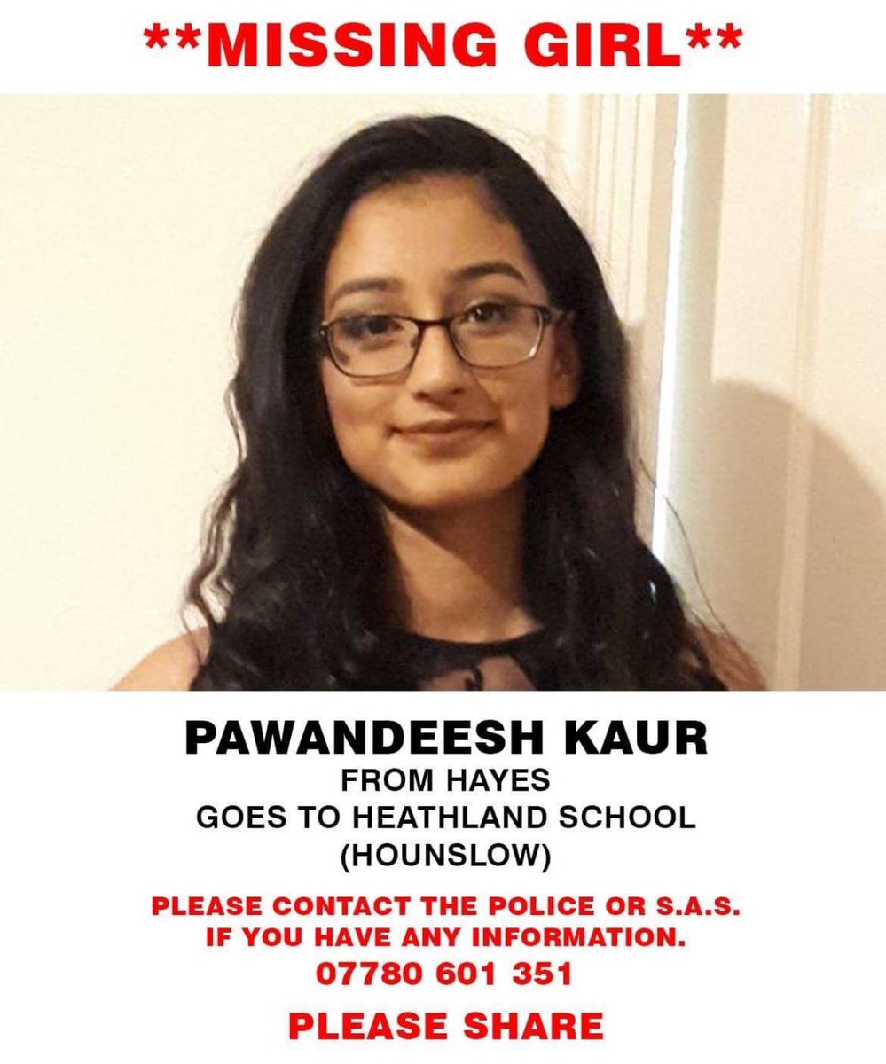 Girl gone missing after school. Please share 🙏 Let's get her home! @SASorgUK