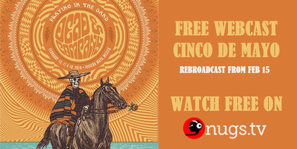 nugsnet_app's tweet photo. This Saturday we'll be streaming for #free the first show from @deadandcompany's 'Playing In The Sand'! Tune in on https://t.co/xJEPfXqTWD 
@deadandcompany @playthesand #couchtour #webcast https://t.co/lemLvEGMCd