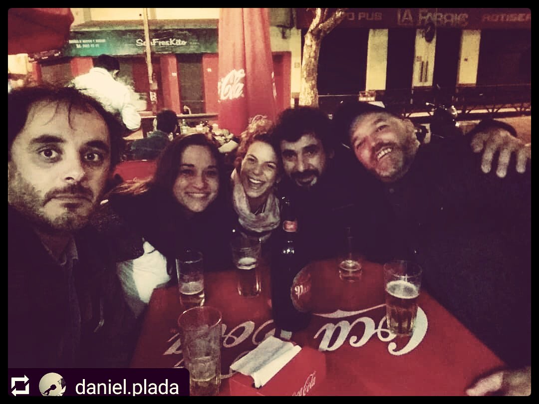 Luisjaunarena's tweet photo. No son solo ensayos de SHOW.... terminan los ensayos y la amistad perdura como siempre!!! #DanielPlada #SebastianSilvera @Luisjaunarena #EloisaPerez #GimenaGomez #latortuguita https://t.co/ZNQjP1pPq2