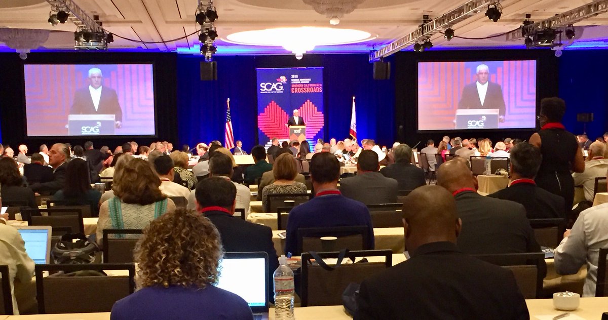 GregBradbard's tweet photo. #SCAG18GA with so many great partners who work daily to build the future of SoCal! @National_CORE @kscott_SoCalGas @MsBsocial https://t.co/kKlfJoO5HD