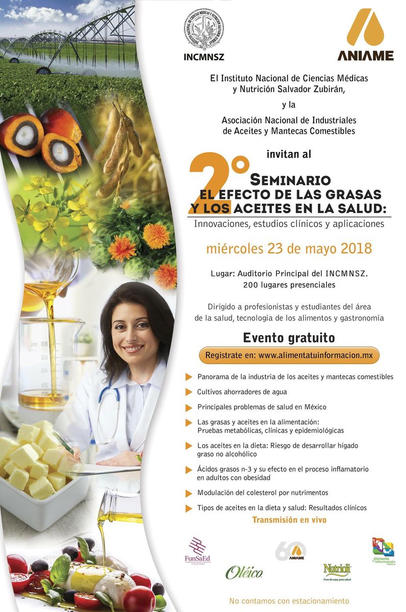 Lo pueden seguir por internet. #Nutricion #Aceite