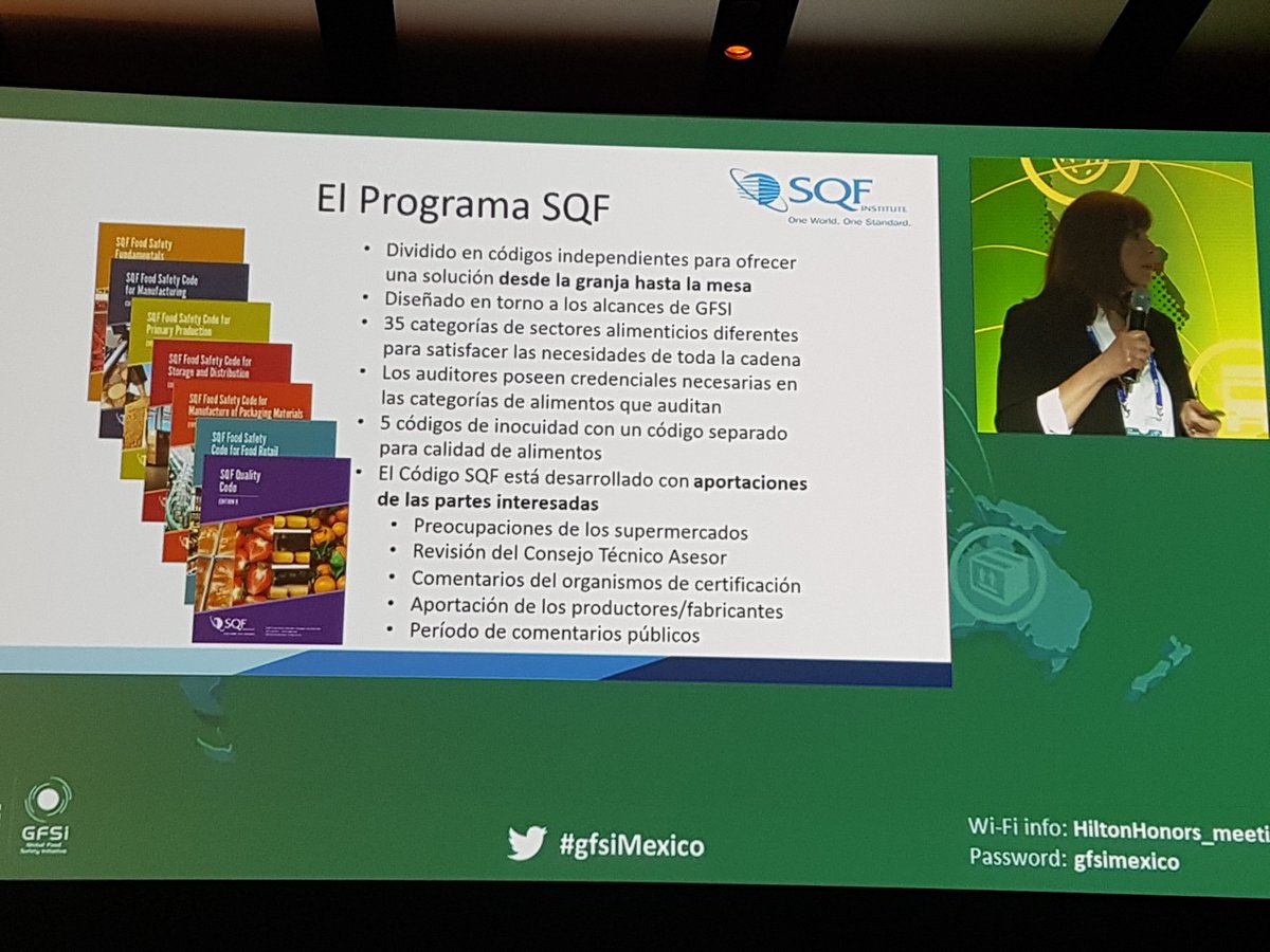 lcruzg01's tweet photo. @lchuboff presenting updates on @SQFI Ed 8 at #gfsimexico @myGFSI https://t.co/ZsCBZN0SjK