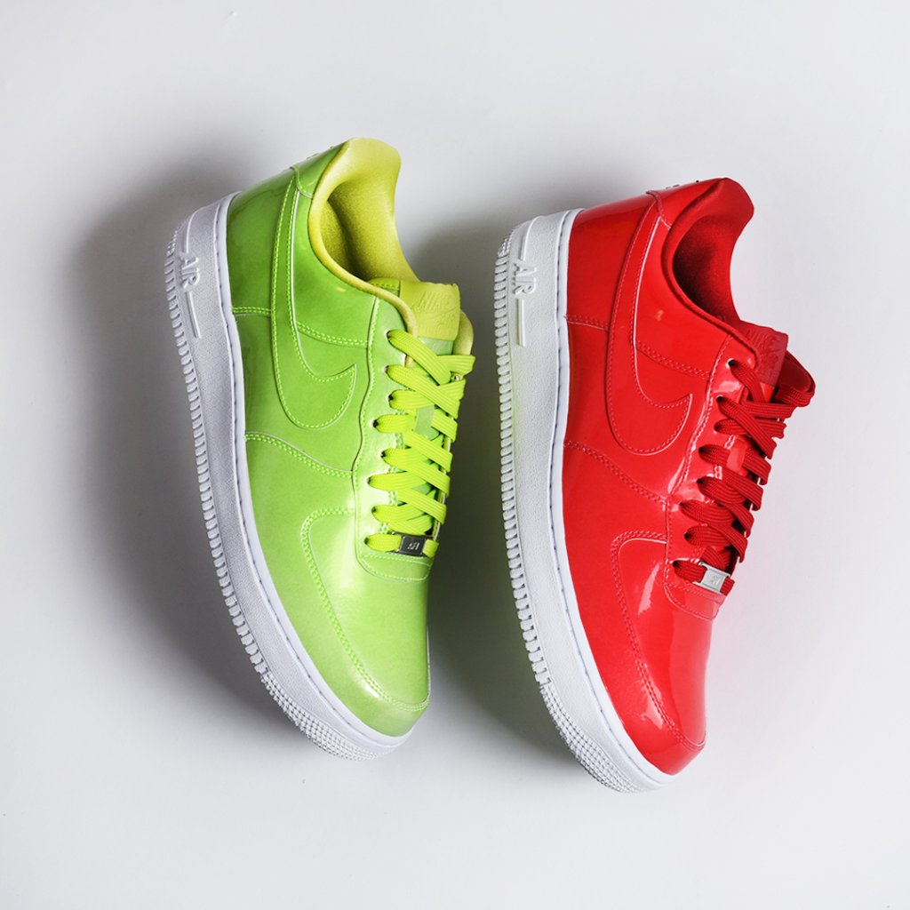 Foot Locker on X: Bold statements. #Nike Air Force 1 UV Pack 'Volt' + 'Gym  Red' Hitting stores now!  / X