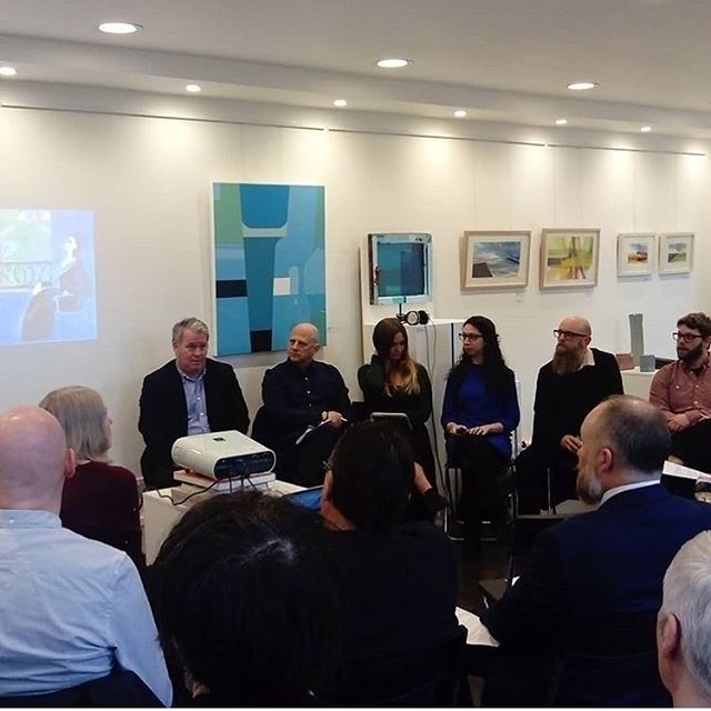 CrossStreetArts's tweet photo. Regram from @saulhayfineart - the curated conversation with 5 artists from the #Manipulate exhibition and art historian Sara Riccardi @martynlukey @steven_heaton #artistconversation #art #manchesterart #wiganart #exhibition #arthistory #gallery https://t.co/0K7AXx3U99 https://t.co/ONnNOa45v3