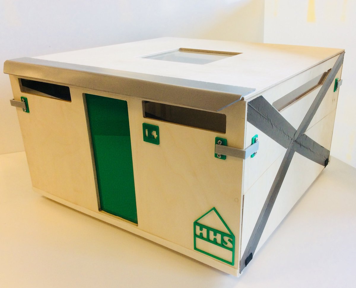 TechnologyNhs's tweet image. Well done Lucy. A clever prototype for a flat pack humanitarian shelter. #shelter #product #design #Collapse @CREATE_EDU_PROJ @DTassoc @TechnologyNhs @NewportH
