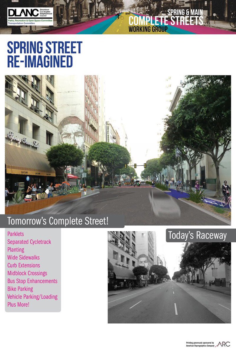 daveedkapoor's tweet photo. Parklets are intentionally temporary. They intend to catalyze transformation of the street into a place for people & landscape, to make folks see streets as more than just conduits & storage for cars. excited #MainAndSpringFWD https://t.co/OALyr8GBZ2 will make real our 2011 dream https://t.co/j3my2b96H2