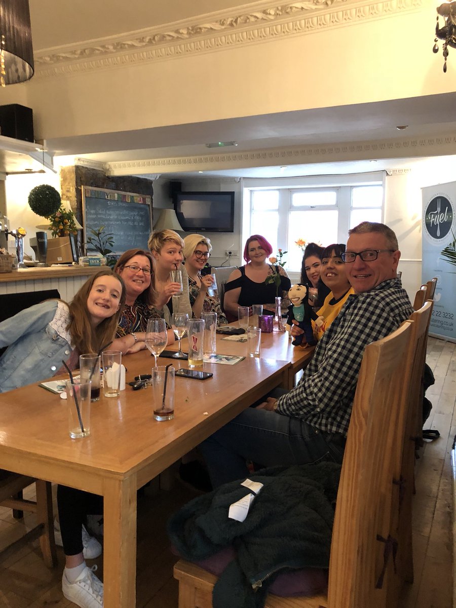 Missionescapeex's tweet photo. Team Exeter. My manager Katja Frisinger and her staff joined us to escape Plymouth’s Cemetery and 2 VR escape rooms. Tiny Brian joined us. Then onto Heaven for a lovely meal. #staffnightout https://t.co/SxfdHBJasz