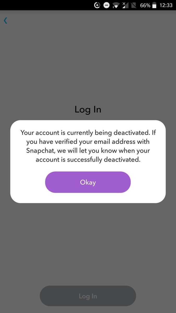 Snapchat Support on Twitter: "After deactivating your account, it