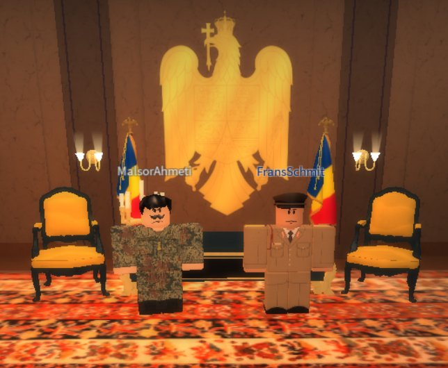 FransSchmit2's tweet photo. Recently met with President @DrDropeMA to discuss @RepublicRomania &amp; Albanian relations alongside my wonderful Prime Minister. https://t.co/pyq1fZOGcK