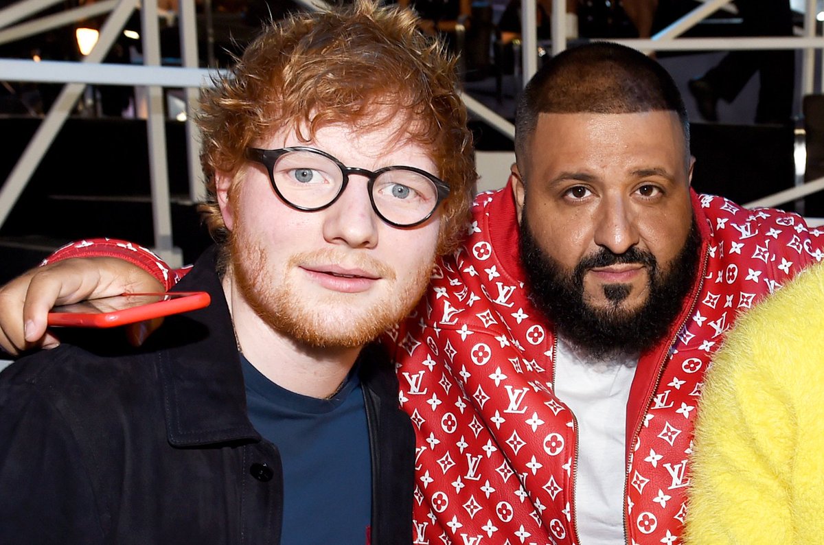 billboard's tweet photo. Ed Sheeran's "Perfect" &amp; DJ Khaled's "I'm the One" reach 1 billion views on YouTube https://t.co/l8rW1bTsPW https://t.co/PLNHCp42ii