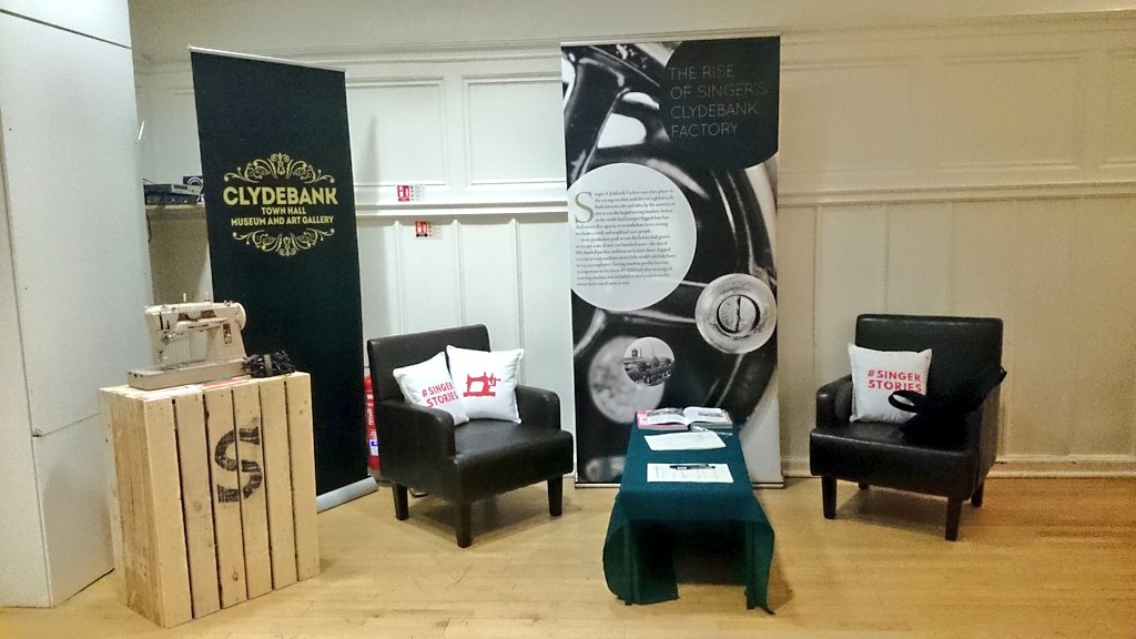 jennyathings's tweet photo. The #SingerStories Festival is underway! A fantastic showcase evening with live music &amp; lots of memories of Singer - and of course loads of sewing machines on display! Pop in @ClydeTownHall 10am-4.30pm tomorrow and see us!  #collectionsofficer https://t.co/RTL9mc6sHb