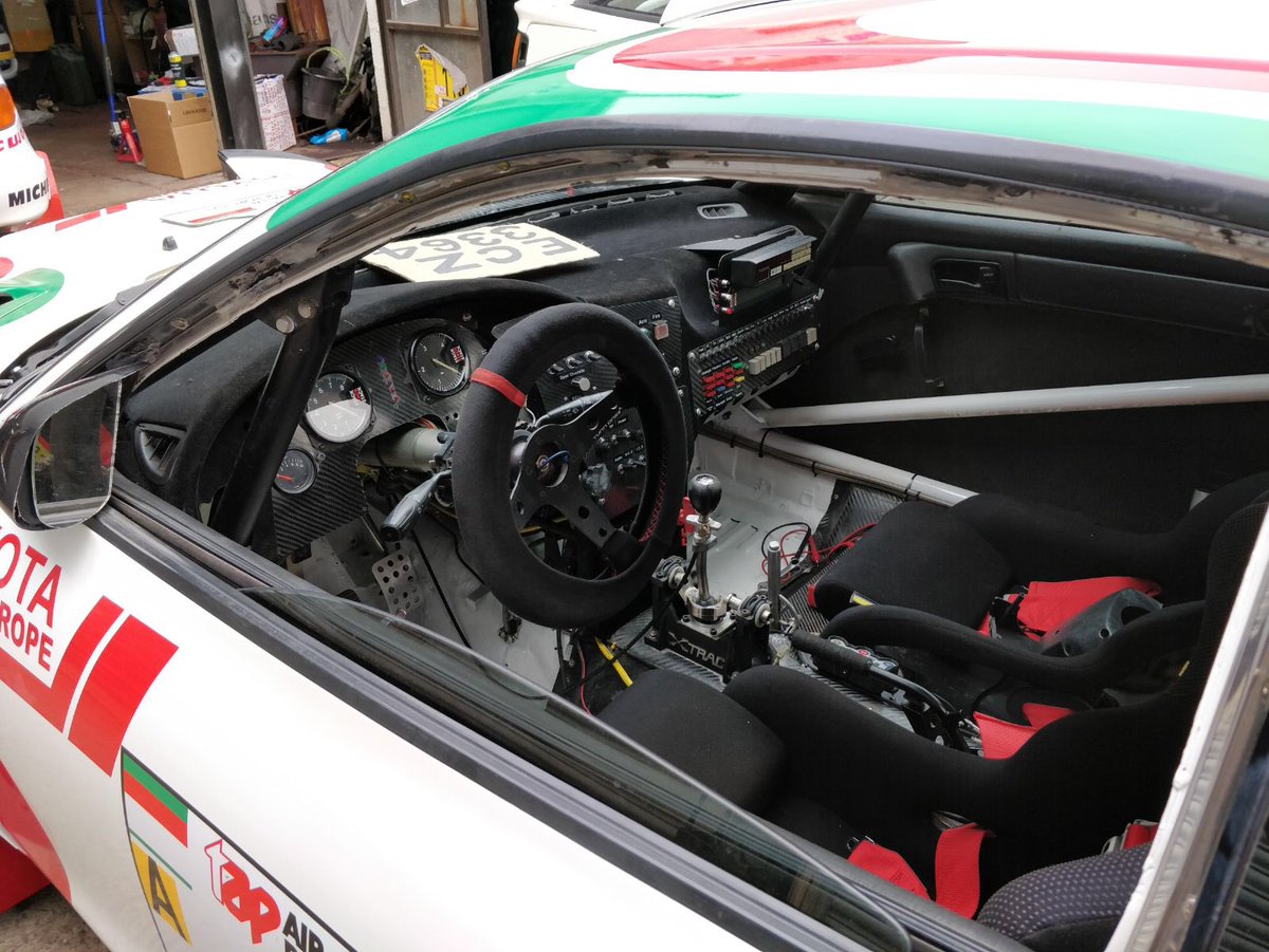 nickygrist's tweet photo. After just 10 weeks, and a lot of really hard work, Warner Lewis has stripped, repainted and prepared my Celica Turbo ready for Juha Kankkunen and I for Rally Festival Trasmiera in Spain next week. Thanks Warner. https://t.co/S4CSN1JVVa