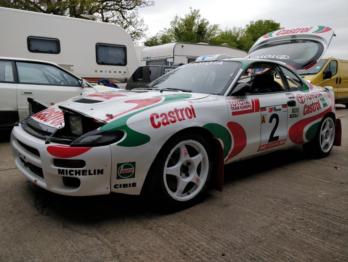 After just 10 weeks, and a lot of really hard work, Warner Lewis has stripped, repainted and prepared my Celica Turbo ready for Juha Kankkunen and I for Rally Festival Trasmiera in Spain next week. Thanks Warner.