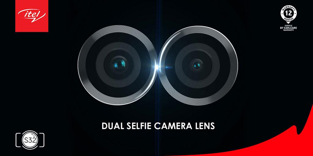 itelNigeria's tweet photo. The two front cameras of S32 blend into the pure black glass panel perfectly like two bright eyes. Double is the new cool. 

Double of what did you wish for today? Share with us. 

#DualSelfieCamera #GoodThingsComeInTwo https://t.co/vvMwdKYk8J