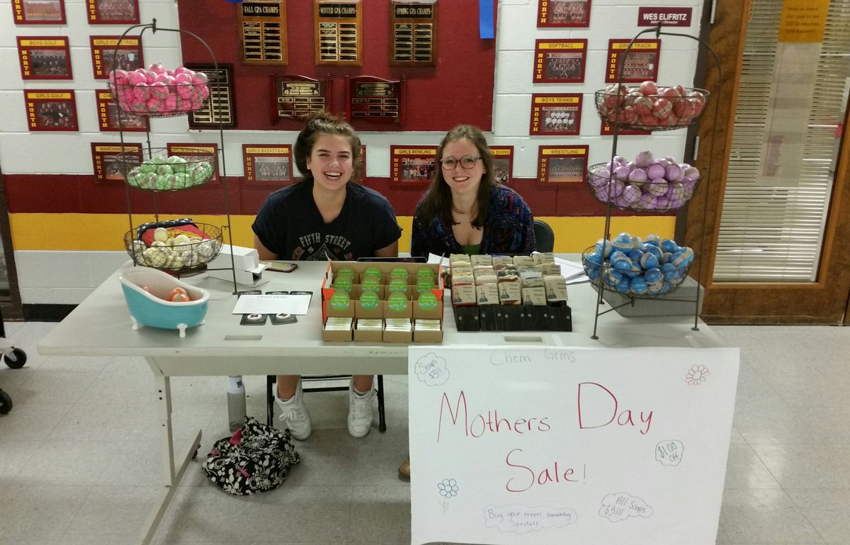 wnchem's tweet photo. Thanks to these students for operating our Chem Gems table today during the lunch periods. All soaps are on sale (25% off) this week! #WNsoapProject https://t.co/AeSG6LhEcV