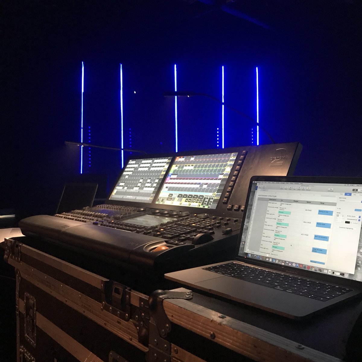 arts_tutor's tweet photo. Just finished final lighting edit session for #lincolnhootenanny show Opening tomorrow for 2 nights of #livemusic @lincoln_college with #ProductionArts and @lcualmusic #dontmiss #supportlocal #YoungTalent https://t.co/s6cgyjHap8