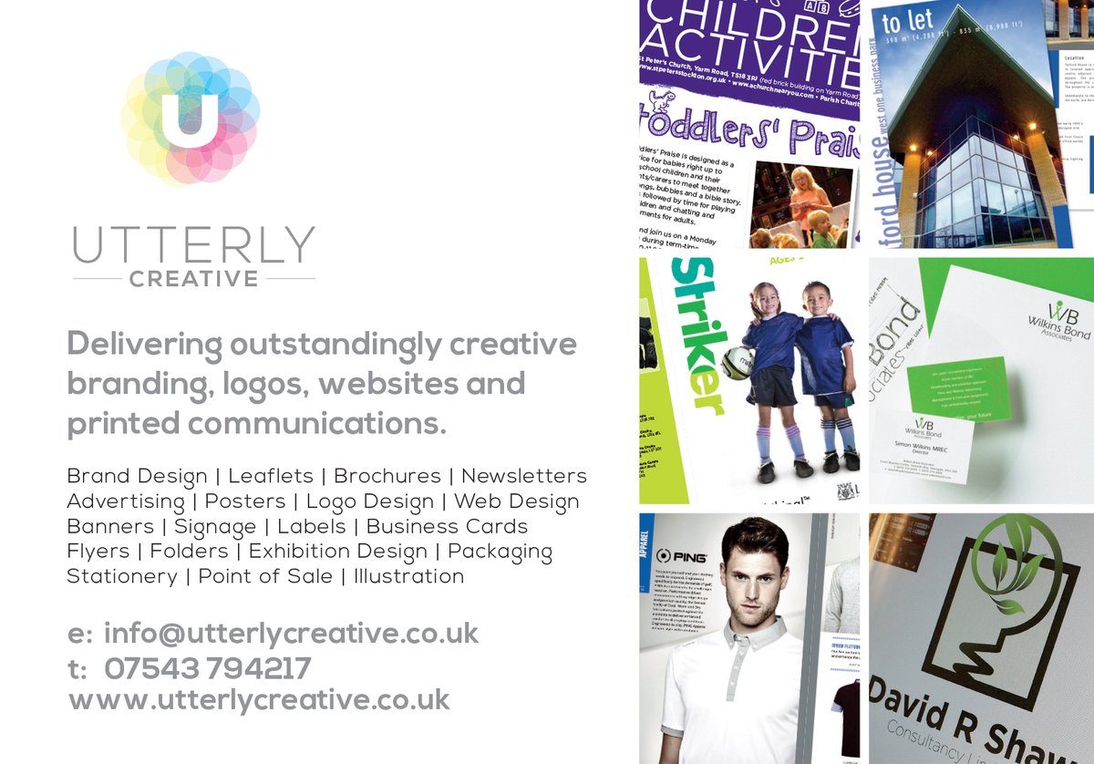utterlycreativ's tweet photo. Are you thinking about a new leaflet or brochure? Quality design at competitive prices #BizHour #87rt https://t.co/Iaa2EyI55V #Clevelandhour https://t.co/1k5bdaMoRW
