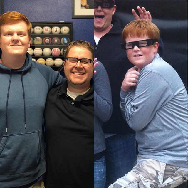 EvanSemanco's tweet photo. Today was @trent_coday ‘s last day at the office working with us, so I went back and found the oldest picture I had of him. He’s glow’d up, and proud of the young man he’s become! https://t.co/mTDUSf0oXM https://t.co/9S29ce1SMB
