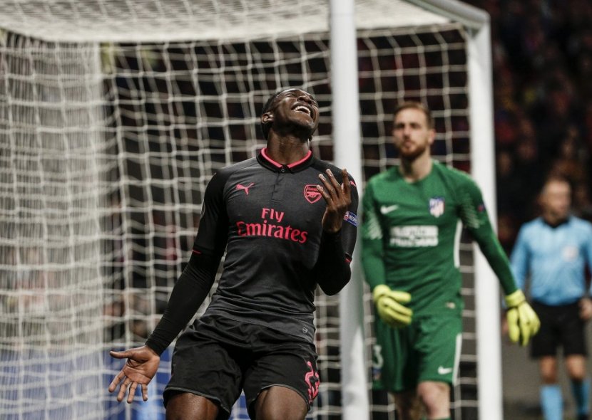 TeleFootball's tweet photo. Full-time: Arsenal crash out of the Europa League as old nemesis Diego Costa comes back to haunt them.

Atletico 1-0 Arsenal (2-1 agg) #ATLvARS 
https://t.co/ke9JoUv5An https://t.co/aq9INB2tzW