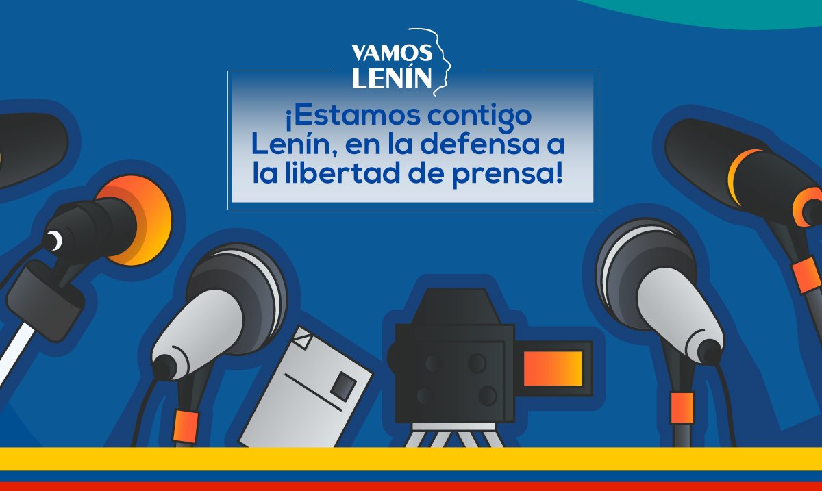 VamosLenin's tweet photo. Vivimos nuevos tiempos: de renovación, de diálogo, de libertad de expresión. Confiamos en que los medios cumplan con responsabilidad y ética su rol en la democracia.
#LibertadDePrensa https://t.co/6nQrEG1OV9