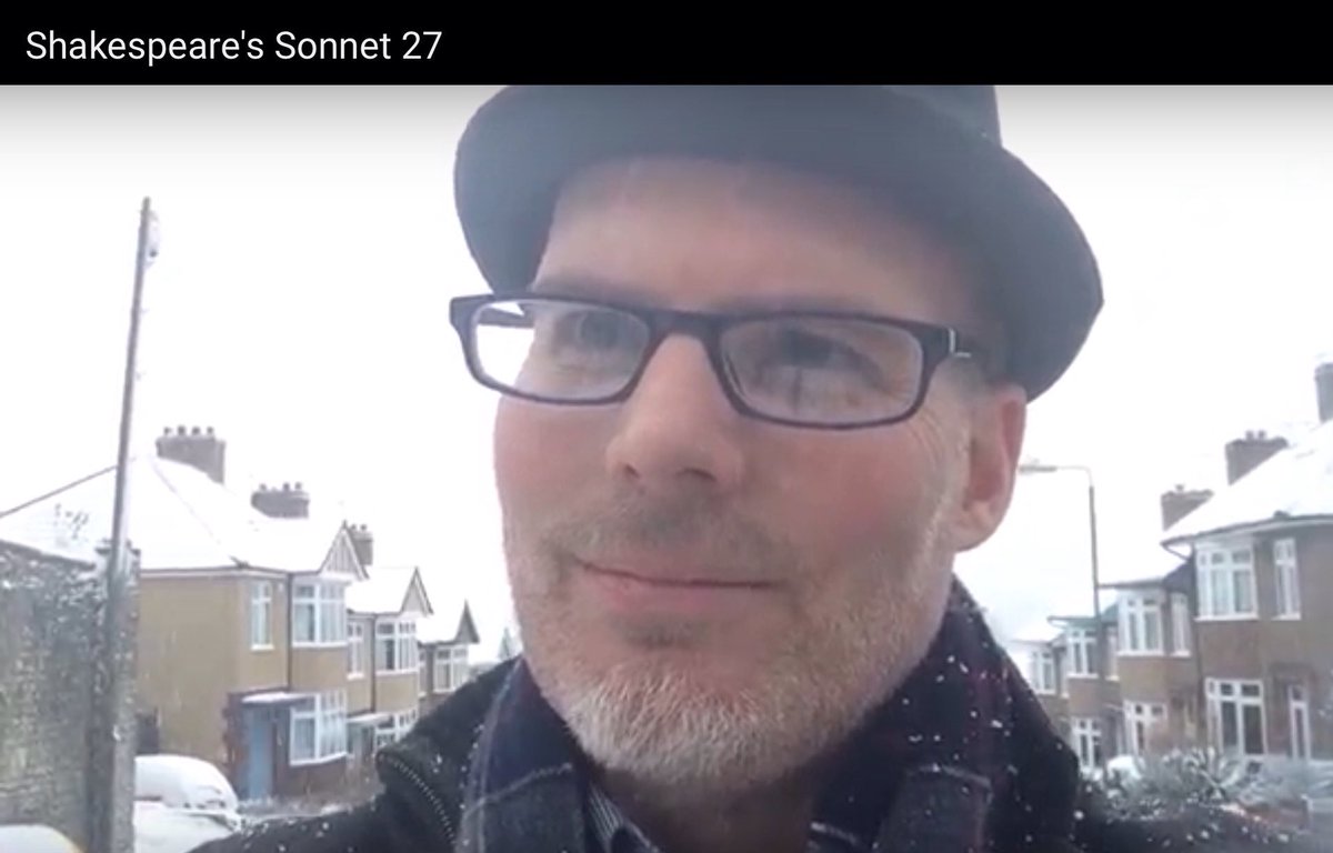 UKShakespeare's tweet photo. "Weary with toil, I haste me to my bed,
The dear repose for limbs with travel tired..."
Reading Shakespeare's Sonnet 27
in Knowle, Bristol
Watch the clip here: https://t.co/9ywimZy3l3 #SonnetProject https://t.co/yUvdupf0N0