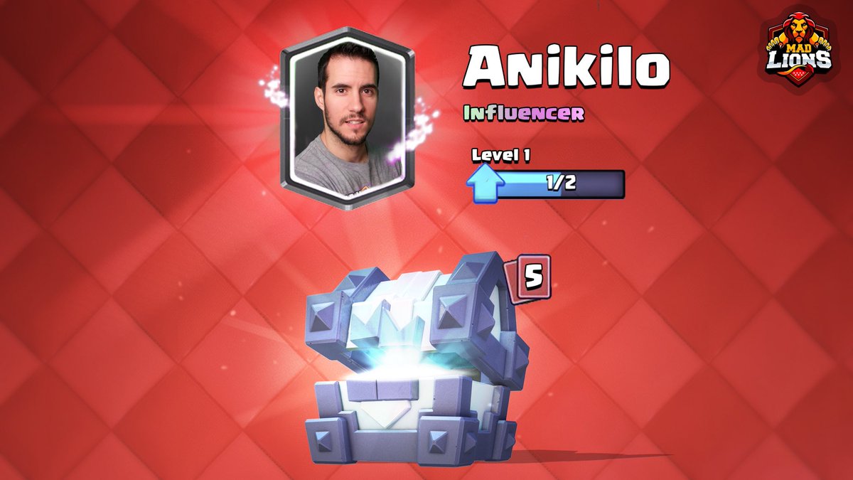 El cofre finalmente nos ha revelado un rostro muy conocido. ✨

Nuestra apuesta por #ClashRoyale sigue aumentando.

👤 ¡Damos la bienvenida a <a href="/AnikiloGamer/">Anikilo</a> como nuevo Influencer y creador de contenido de @MADLionsEC!

¡Dadle mucho amor a nuestro nuevo león! 🦁💛👇 #FearTheLion