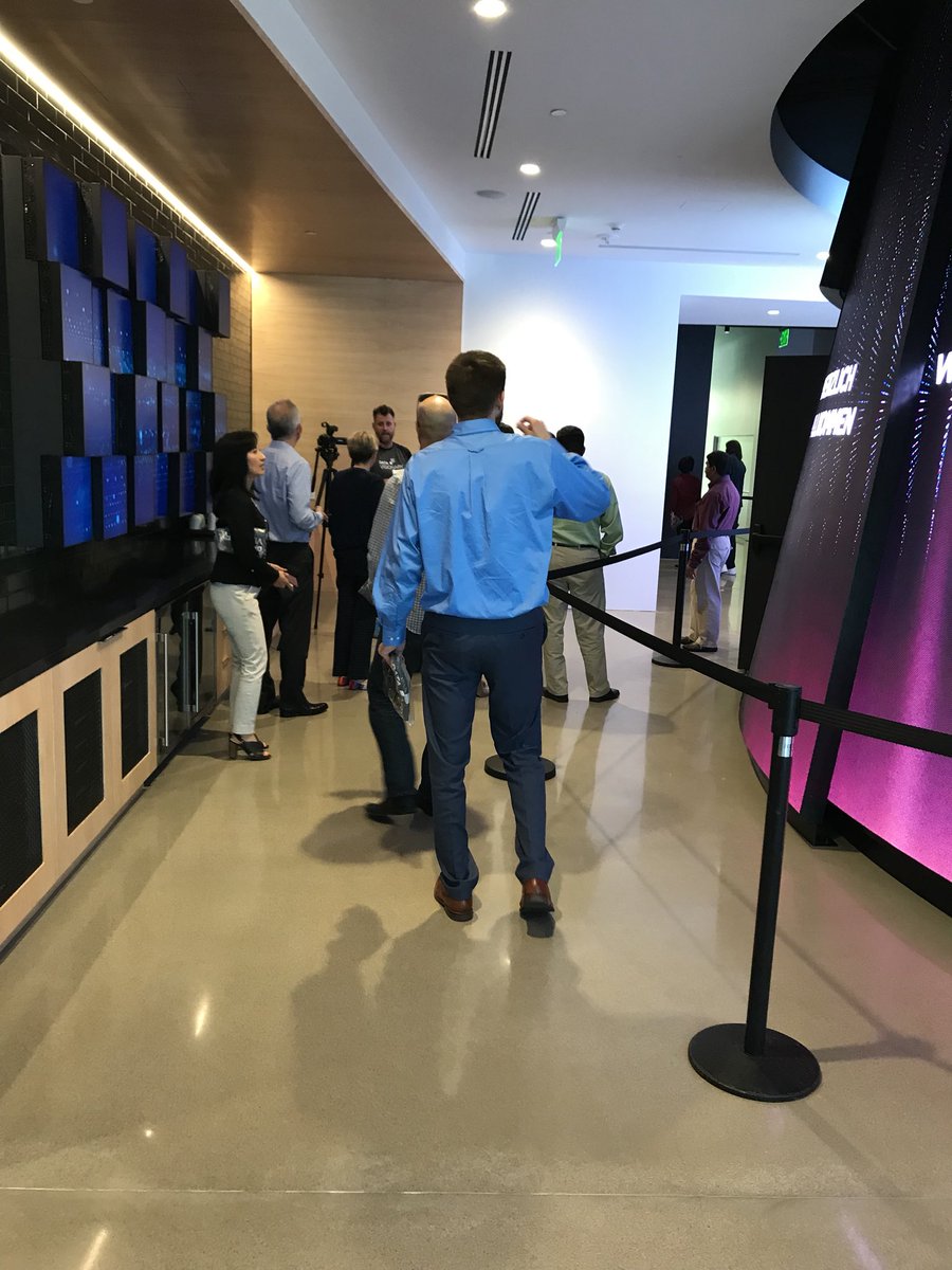 NetApp's tweet image. Getting a tour of our new #NetAppDVC