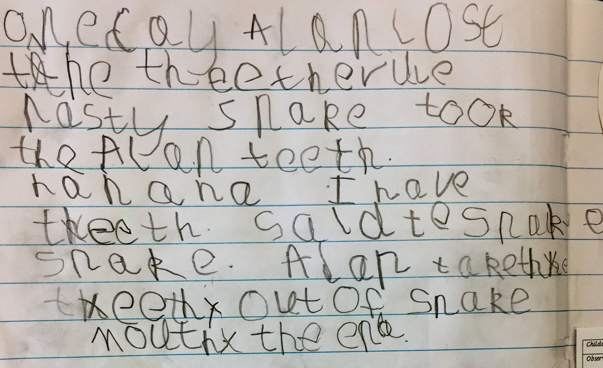 lucyannread2009's tweet photo. I love independent writing hour on Wednesday. The children in class 1 love it #nowalt #nomodelling #nopressure just enjoying creativity @HelenRead3 @Tes_Primary @oakwoodEY ✏️ 📖 🐊🐍 ❤️ https://t.co/CrBhC5ebQK
