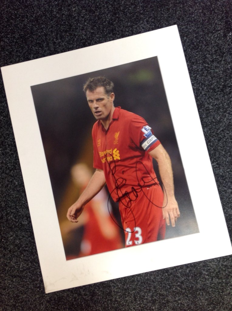 JCSS_Northwest's tweet photo. Tomorrow is the day we giveaway the signed @Carra23 picture retweet for your chance to win. #thecarrway https://t.co/heeb6gdvjE