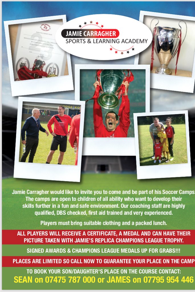 JCSS_Northwest's tweet photo. Tomorrow is the day we giveaway the signed @Carra23 picture retweet for your chance to win. #thecarrway https://t.co/heeb6gdvjE