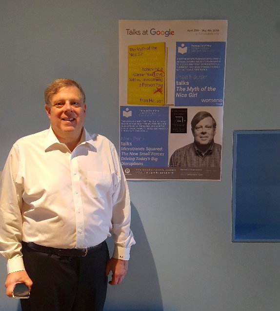Mark_Penn's tweet photo. It was a big honor to participate in @googletalks today in New York City. Thank you, @Google, for hosting me and for your enthusiasm about #MIcrotrendsSquared. https://t.co/0n3I5vXhCB