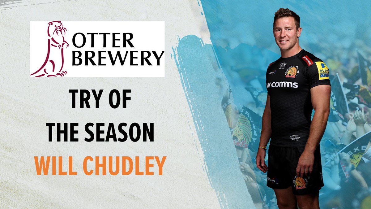 Exeter Chiefs (@exeterchiefs) on Twitter photo Exeter Chiefs Awards Night
Try of the Season Award goes to <a href="/Will_Chudley/">Will Chudley</a> for his score away to <a href="/SaintsRugby/">Northampton Saints π</a> Exeter Chiefs Awards Night
Try of the Season Award goes to <a href="/Will_Chudley/">Will Chudley</a> for his score away to <a href="/SaintsRugby/">Northampton Saints π</a>