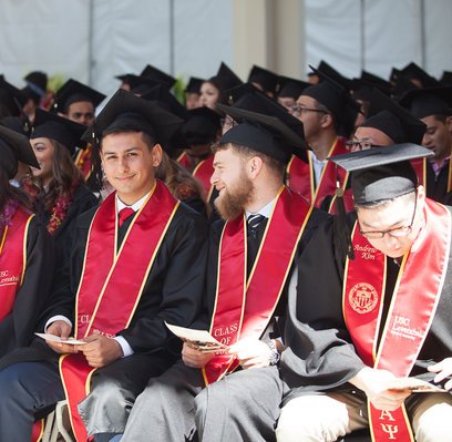 USCLeventhal's tweet photo. In one week our new graduates will take the stage for @USC 2018 Commencement, alongside this year's guest speaker, @PwC US Chairman and Senior Partner, @Timothy_F_Ryan! #USCgrad #USCLeventhal https://t.co/u6EtvZOuCh