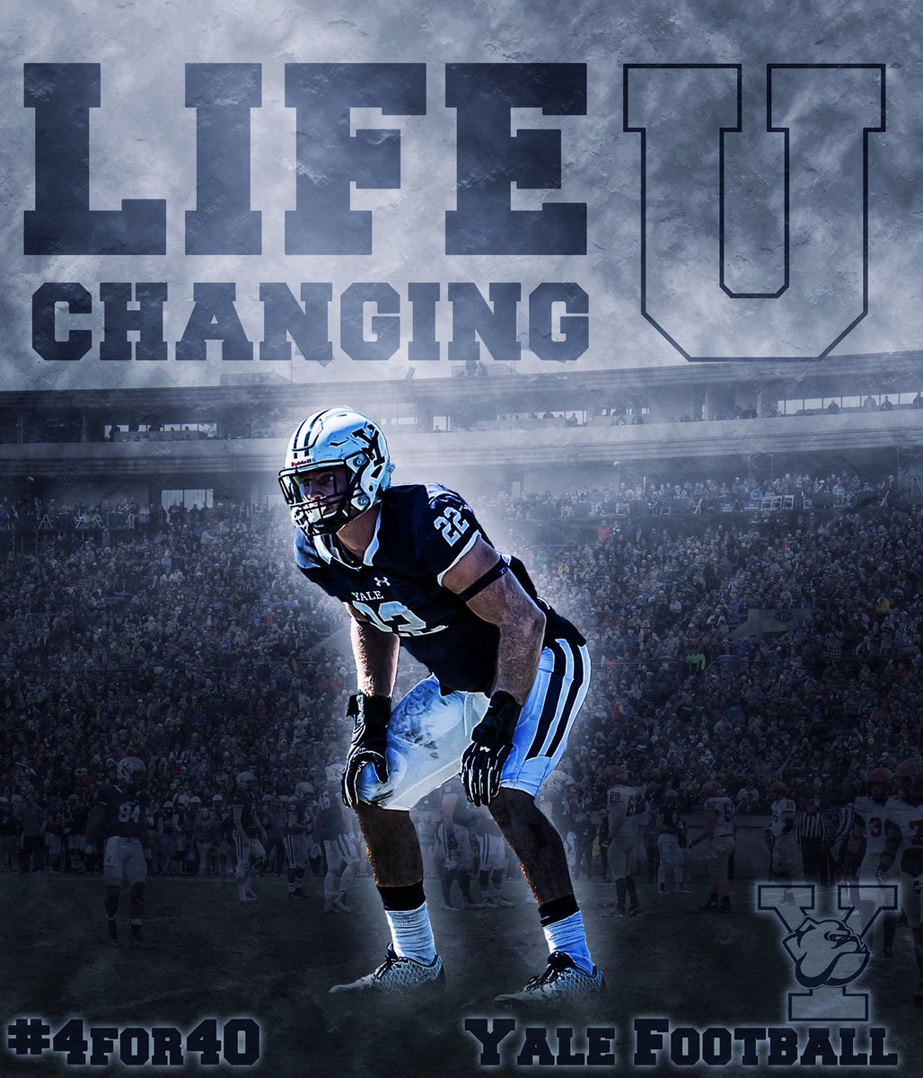 yalefootball's tweet photo. Yale is #LifeChangingU

Who is ready to take care of their next 40 years of their life and play some Big Time Ball while doing it??

#ELI19 #BulldogBuilt https://t.co/eI4J17JZ2D