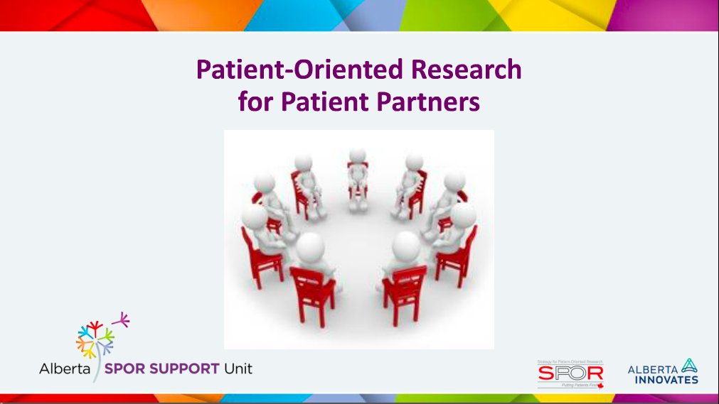 AbSPORU_PEP's tweet photo. Are you a patient looking to learn more about patient-oriented research (POR)? We have a webinar that can help you! Check out https://t.co/z1bmTLqutA for a basic intro on #POR. https://t.co/gTdDg0916T