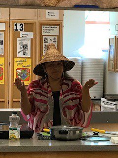 judydduncan's tweet photo. Thank you @KellySkehill for inviting Rebecca Campbell of the Squamish Nation to @RockridgeSS to share her knowledge of medicine foods and oolichans with her Foods 9 class. Rebecca has a wonderful way of engaging students through story.  #westvaned https://t.co/WaLMP5WX5G