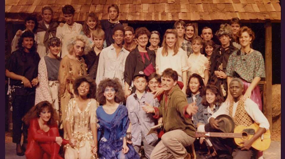 Troupe4276's tweet photo. #Tbt to the first graduating class of DPHS theatre students. Take a look at the top row, you may recognize someone you know... https://t.co/fBKLzc8crK