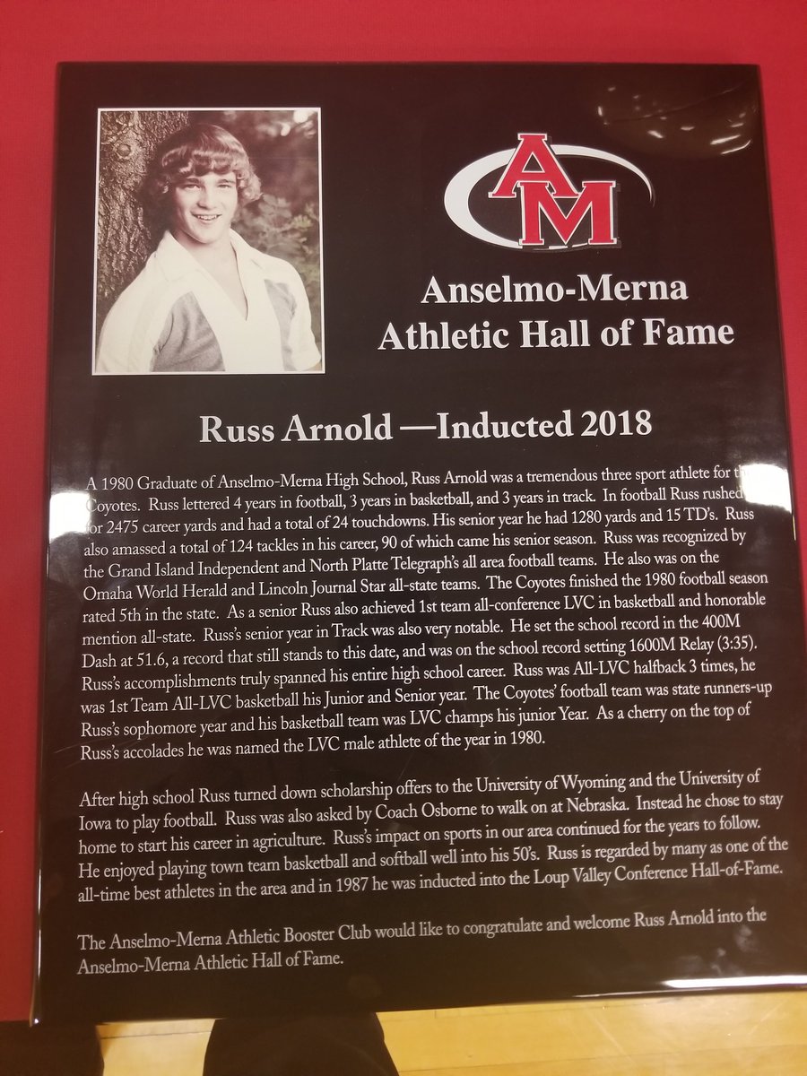 wells_carlie's tweet image. Russ Arnold Anselmo-Merna Hall of fame inductee.