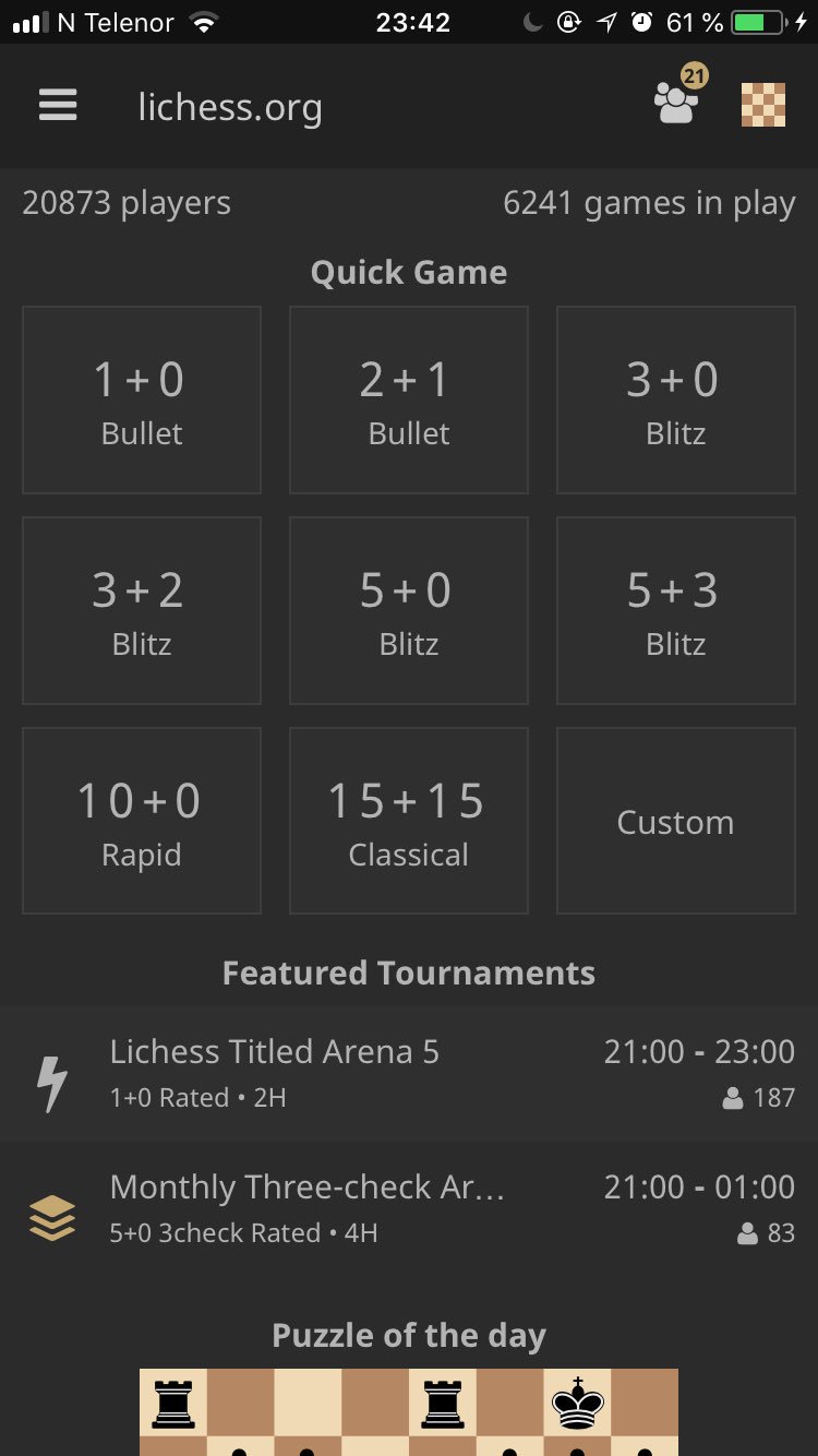 lichess.org on X: Download the Lichess app for iOS or Android for a quick  game on the bus!  / X